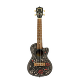 Bamboo U-23 Flower & Roll-S Concert Ukulele